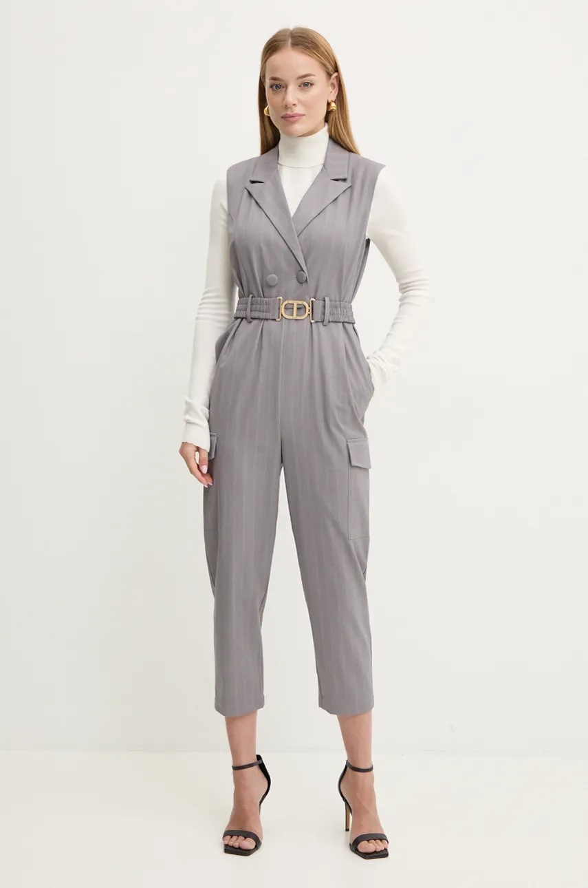 

Гащеризон Twinset в сиво с яка 242TP2280, Сив