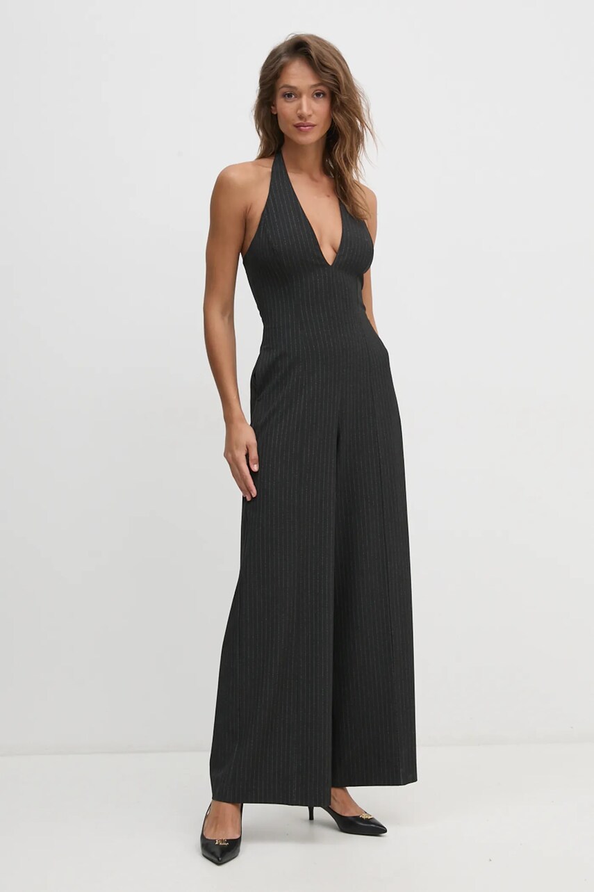 Sisley salopeta culoarea gri, cu decolteu in v, 4OPDLT00K