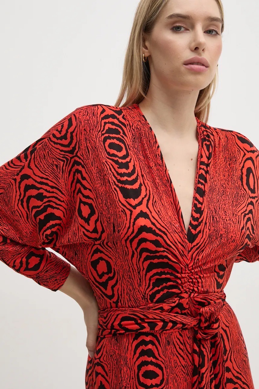 Ολόσωμη φόρμα DIANE VON FURSTENBERG χρώμα: κόκκινο, DVFPJ3S004 φωτογραφία