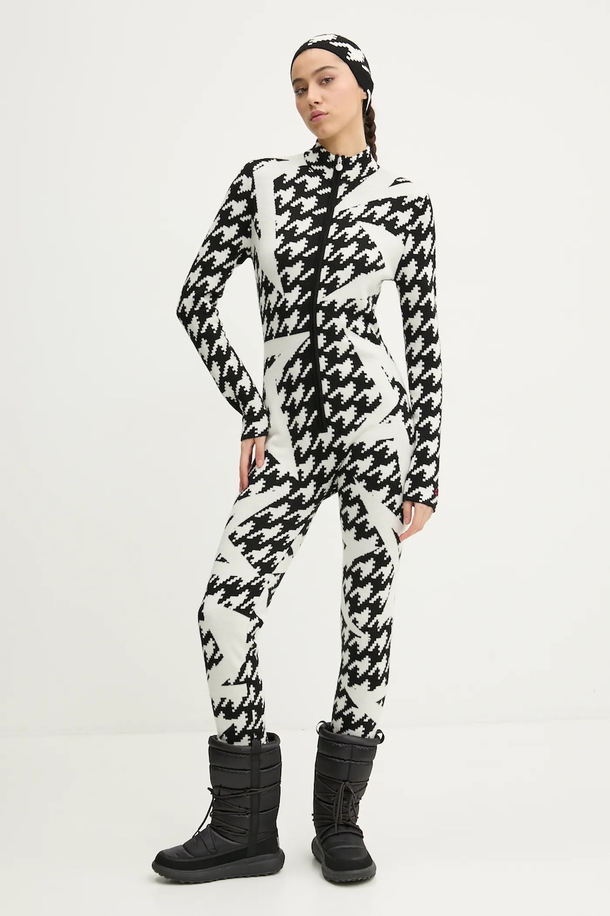 Perfect Moment salopeta Houndstooth Star culoarea bej, W3000130 Perfect Moment salopeta Houndstooth Star culoarea bej, W3000130