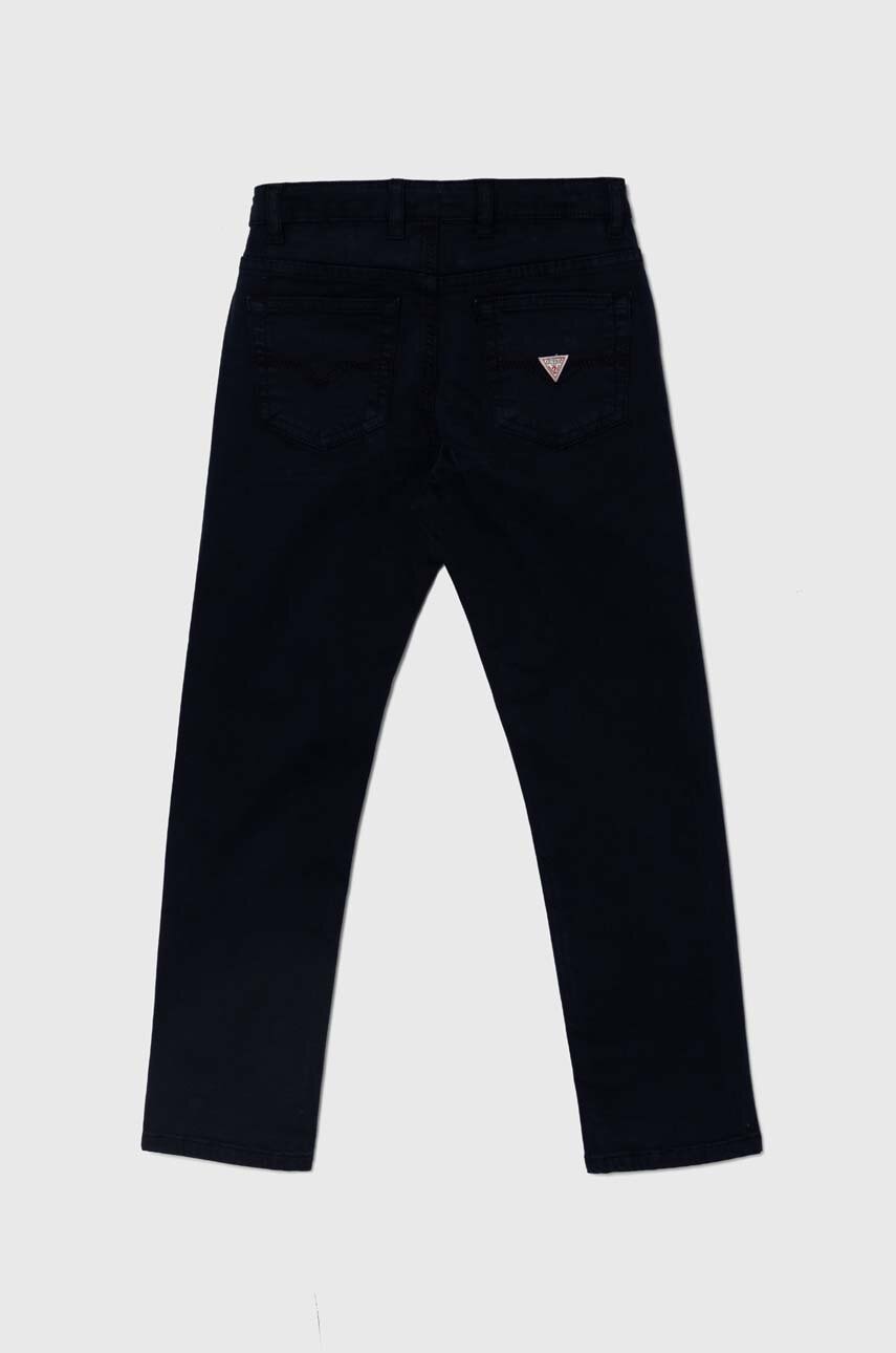 Детские брюки Guess цвет синий однотонные N3BB03 WFPMA Детские брюки Guess цвет синий однотонные N3BB03 WFPMA