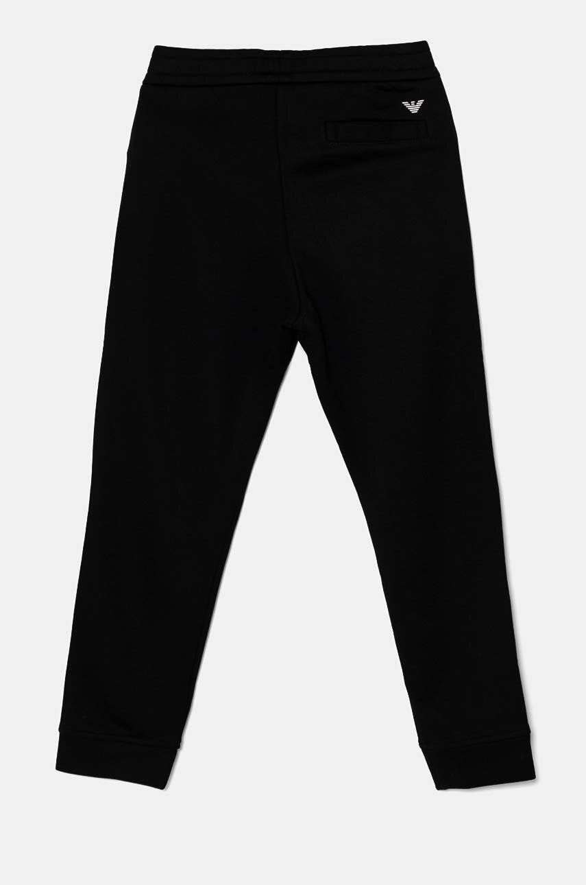 Детские спортивные штаны Emporio Armani цвет чёрный однотонные 8N4PS9 1JRIZ Детские спортивные штаны Emporio Armani цвет чёрный однотонные 8N4PS9 1JRIZ