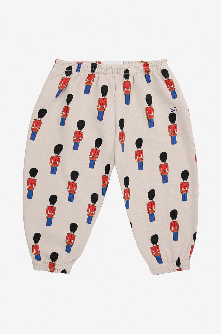 Бавовняні штани для немовлят Bobo Choses Little Tin Soldier колір бежевий візерунок 224AB064 в Кропивницькому Бавовняні штани для немовлят Bobo Choses Little Tin Soldier колір бежевий візерунок 224AB064 в Кропивницькому