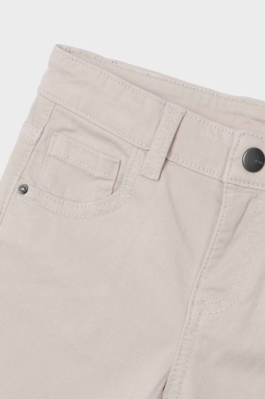 Детские брюки Mayoral slim fit basic цвет бежевый однотонные 517