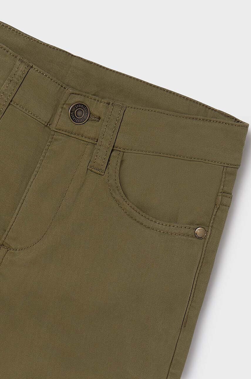 Mayoral gyerek nadrág slim fit basic zöld, sima, 582 termék 2. képe