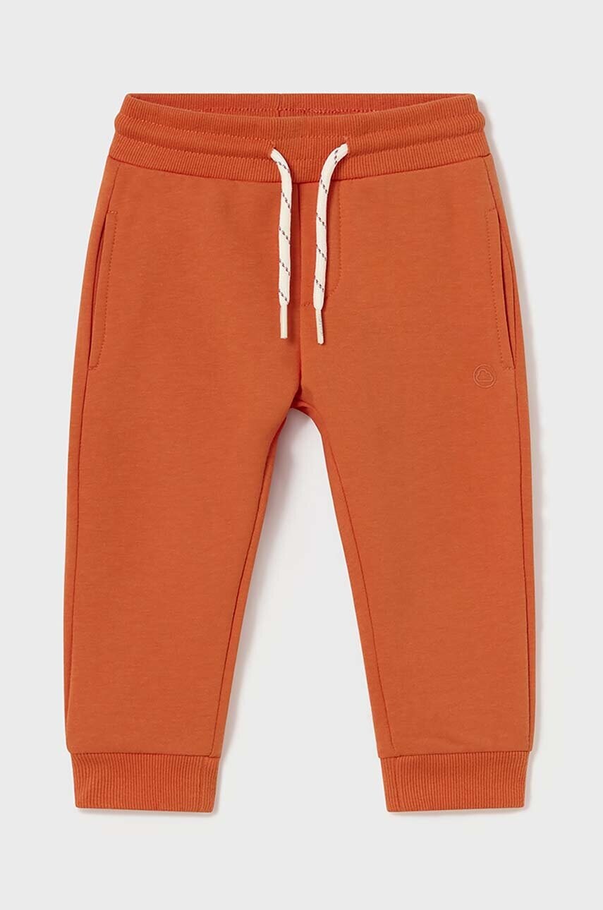 Mayoral pantaloni de trening pentru copii culoarea portocaliu, neted, 704