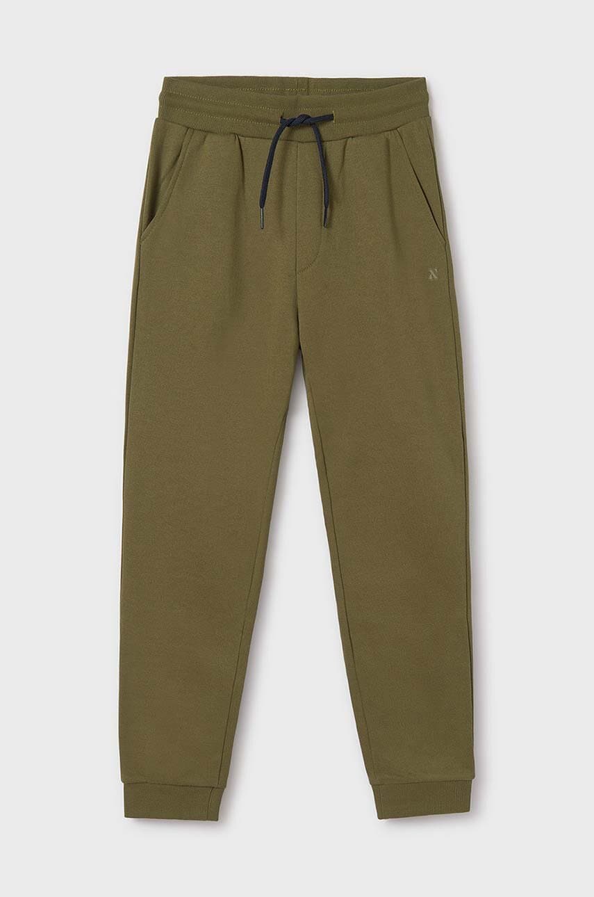 Mayoral pantaloni de trening pentru copii culoarea verde, neted, 705 Mayoral pantaloni de trening pentru copii culoarea verde, neted, 705