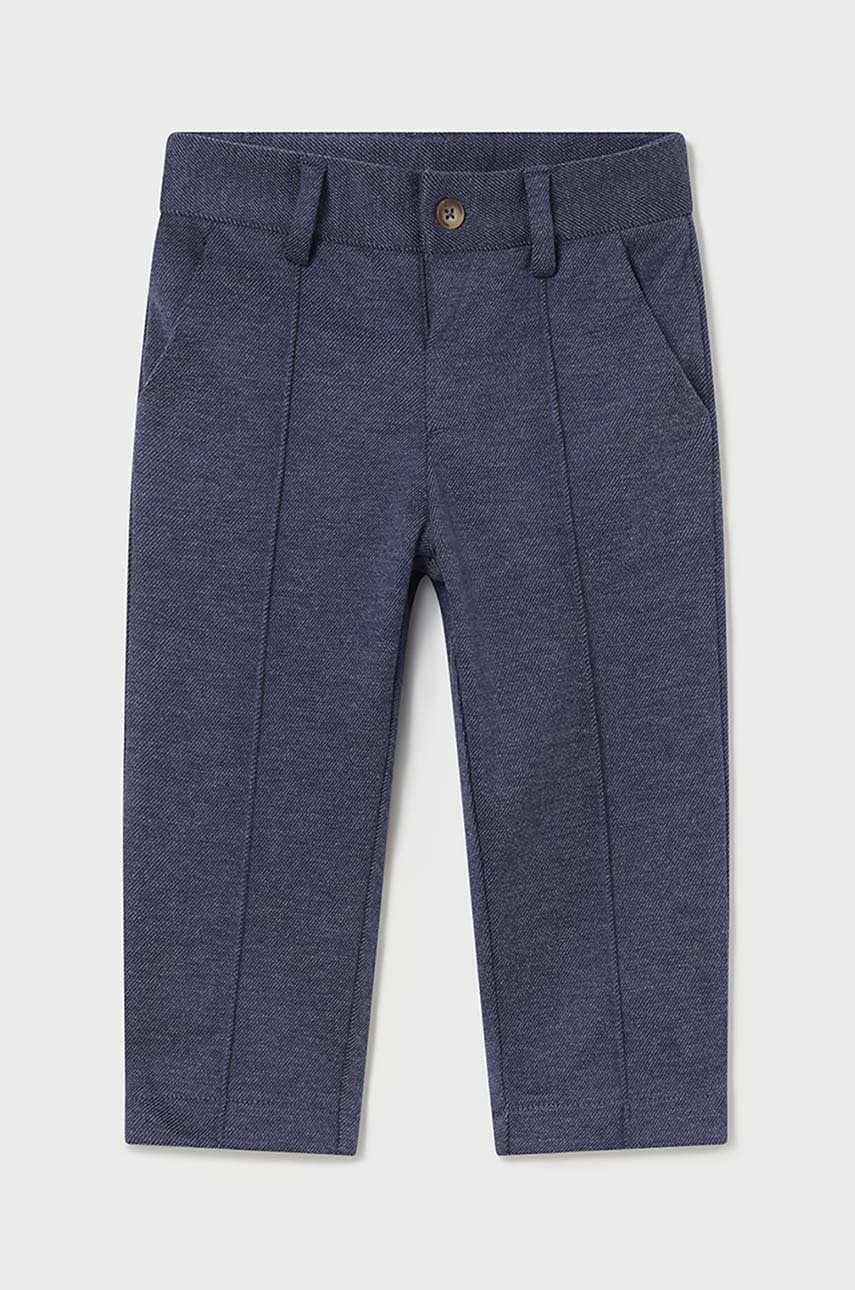 Mayoral pantaloni copii culoarea albastru marin, neted, 2531 Mayoral pantaloni copii culoarea albastru marin, neted, 2531