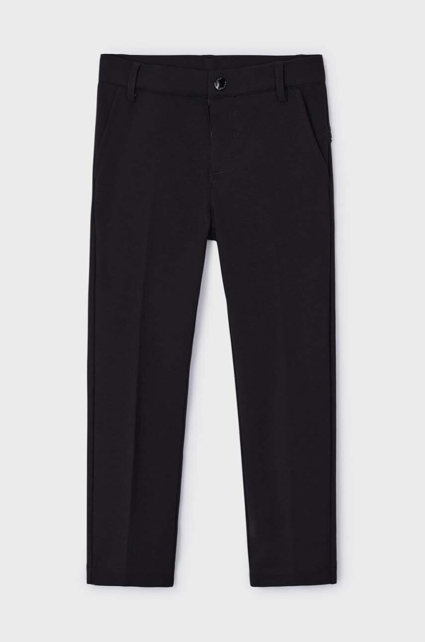 Mayoral pantaloni copii culoarea negru, neted, 4528 Mayoral pantaloni copii culoarea negru, neted, 4528
