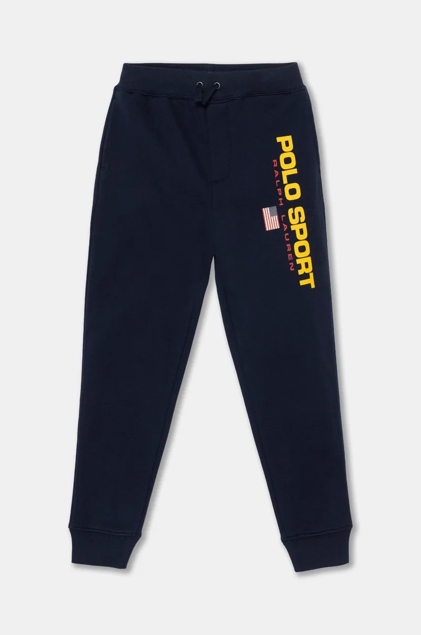 

Детски спортен панталон Polo Ralph Lauren в тъмносиньо с принт 323962123001, Тъмносин