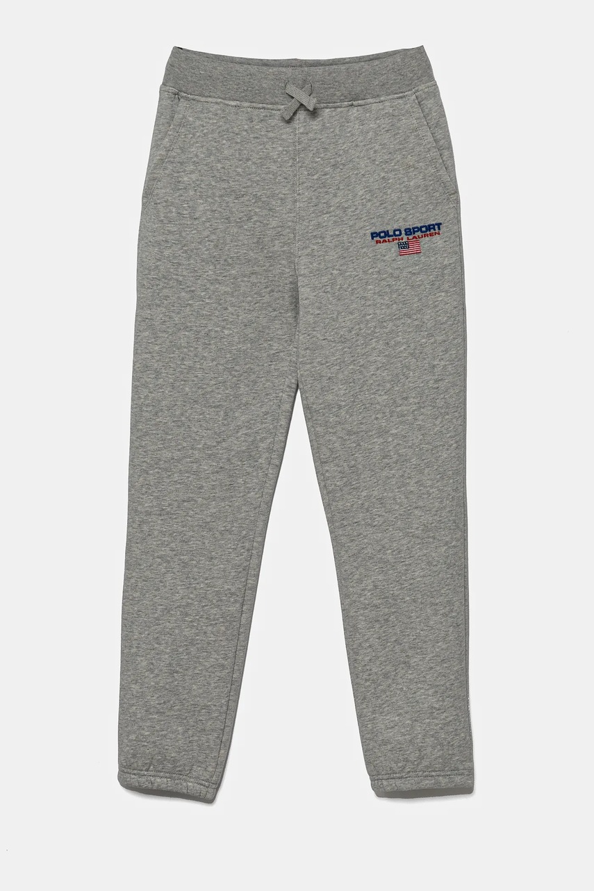 

Детски спортен панталон Polo Ralph Lauren в сиво с меланжов десен 323962124001, Сив