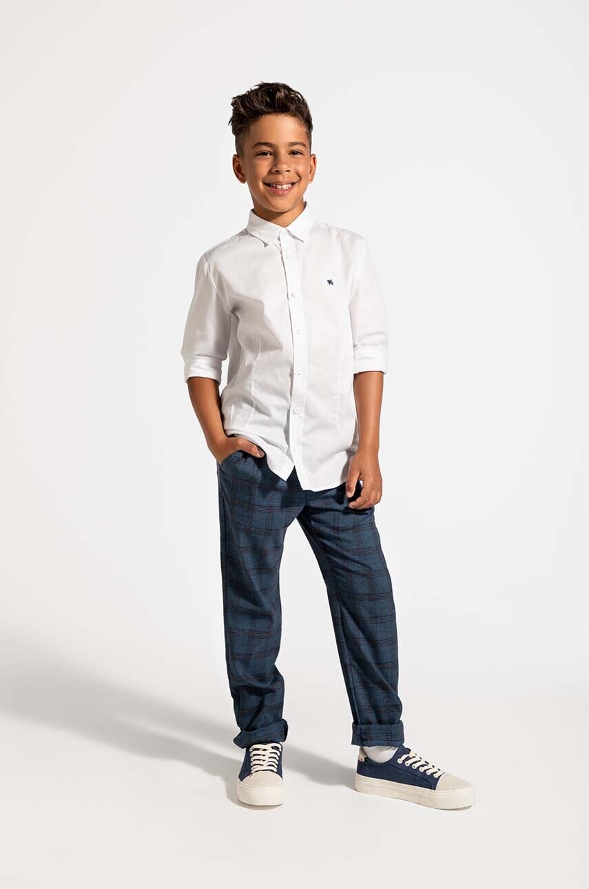 Coccodrillo pantaloni copii culoarea albastru marin, modelator, BACK TO SCHOOL BOY