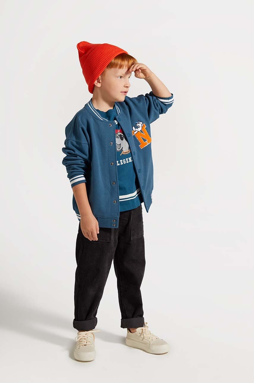 Coccodrillo pantaloni de trening pentru copii culoarea gri, neted, ACADEMY BOY KIDS Coccodrillo pantaloni de trening pentru copii culoarea gri, neted, ACADEMY BOY KIDS