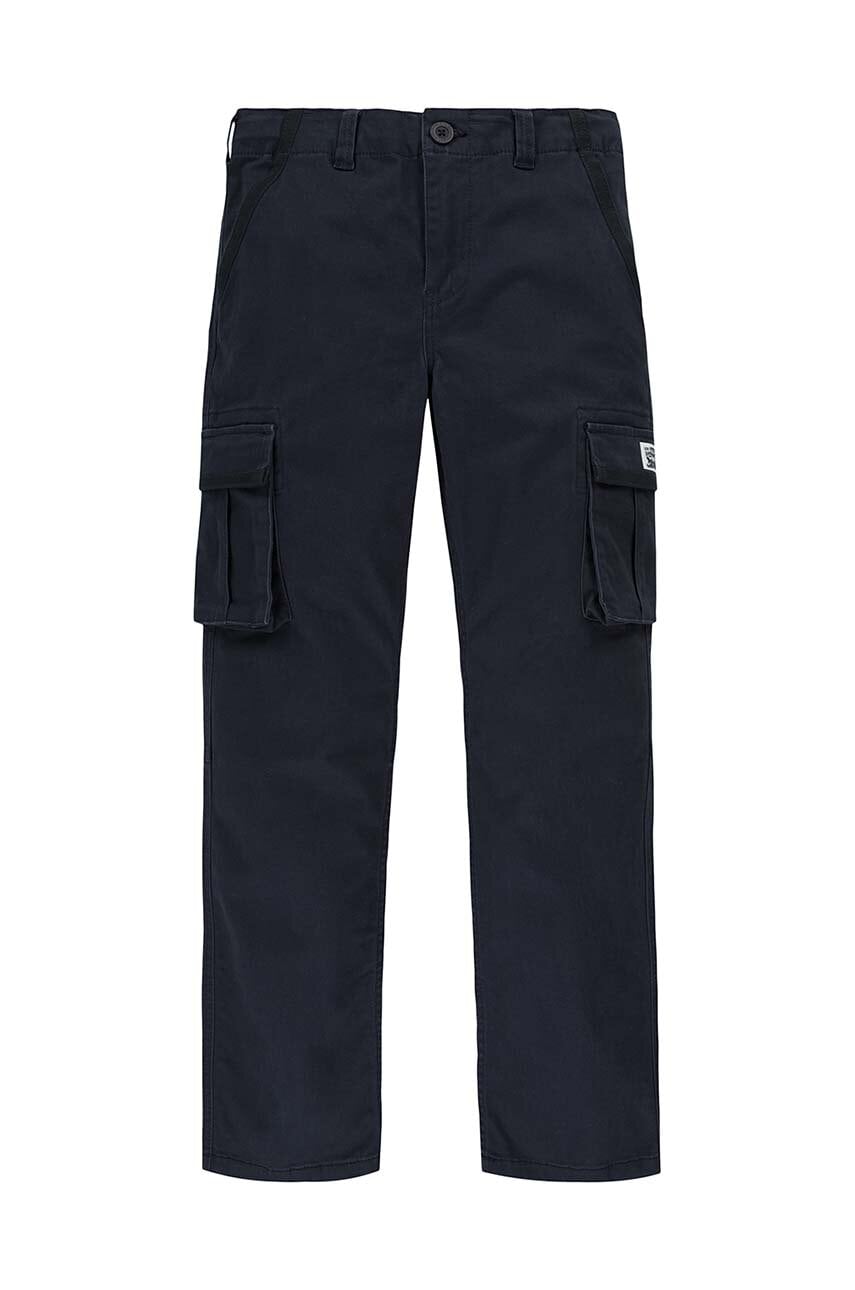 Levi\'s pantaloni copii TRADITIONAL CARGO culoarea negru, neted, 8EL211