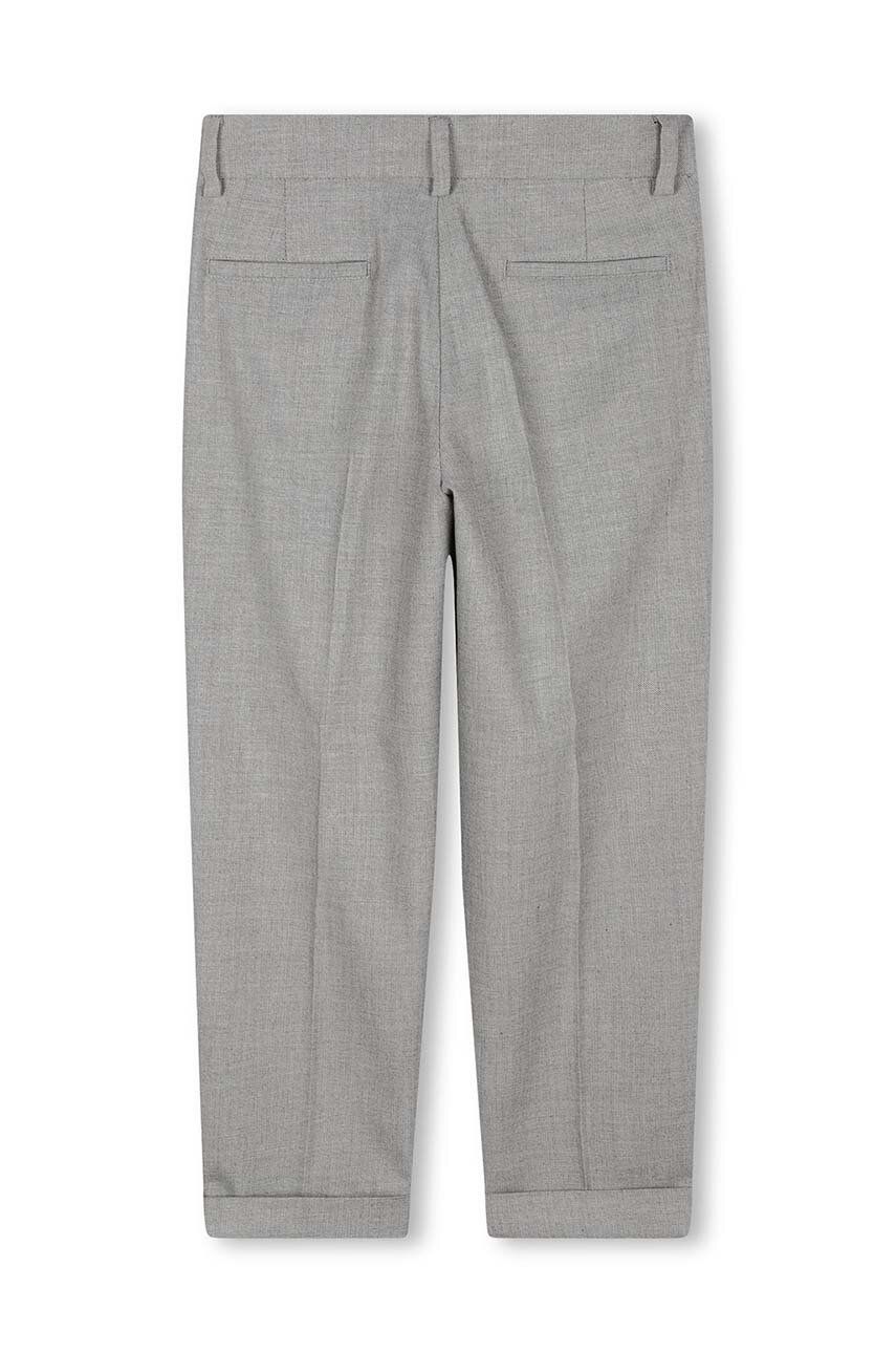 BOSS Pantaloni Copii Culoarea Gri, Neted, J51142