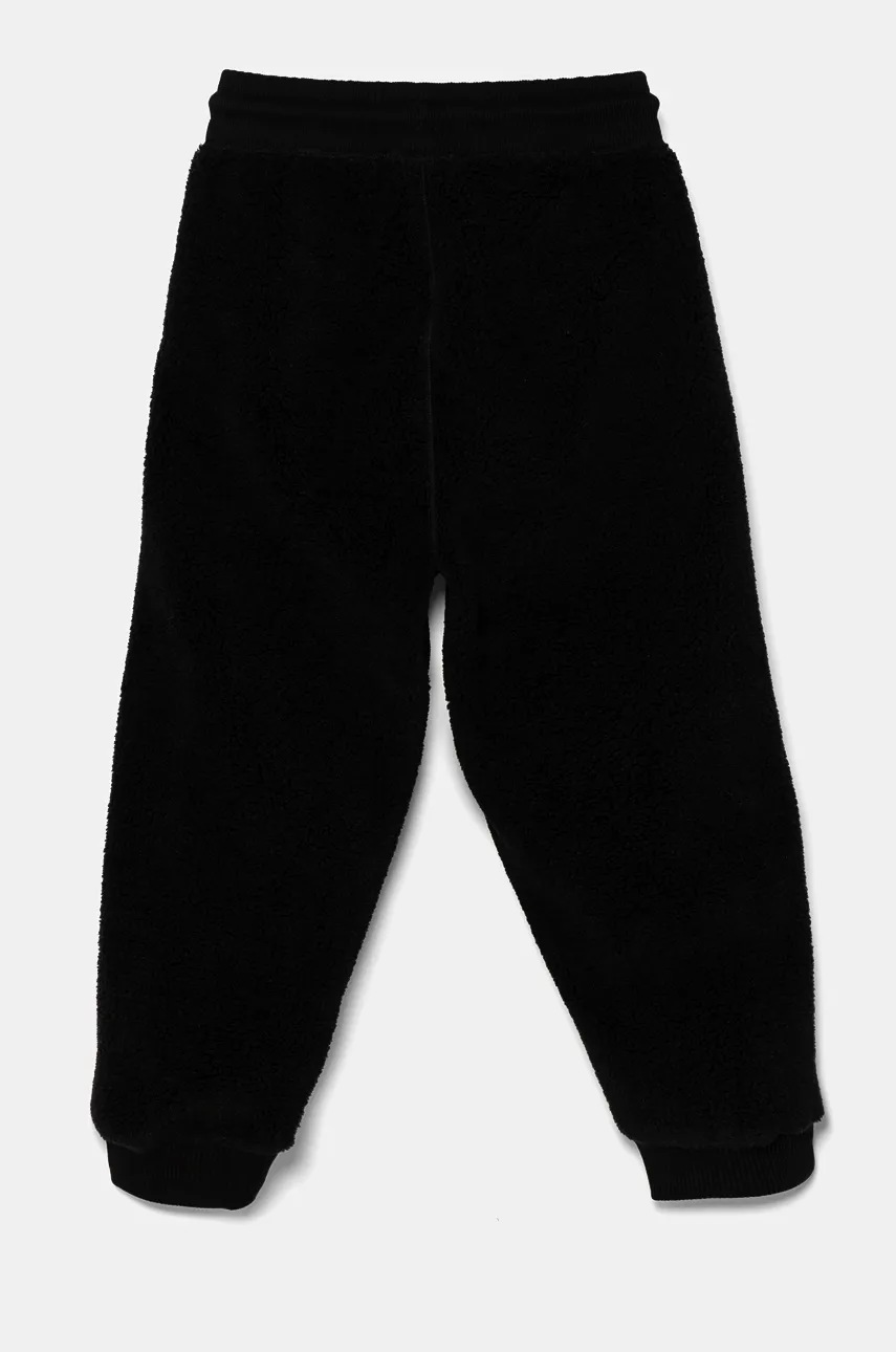 Детские спортивные штаны Calvin Klein Jeans MIX MEDIA TEDD цвет чёрный однотонные IB0IB02196 Детские спортивные штаны Calvin Klein Jeans MIX MEDIA TEDD цвет чёрный однотонные IB0IB02196