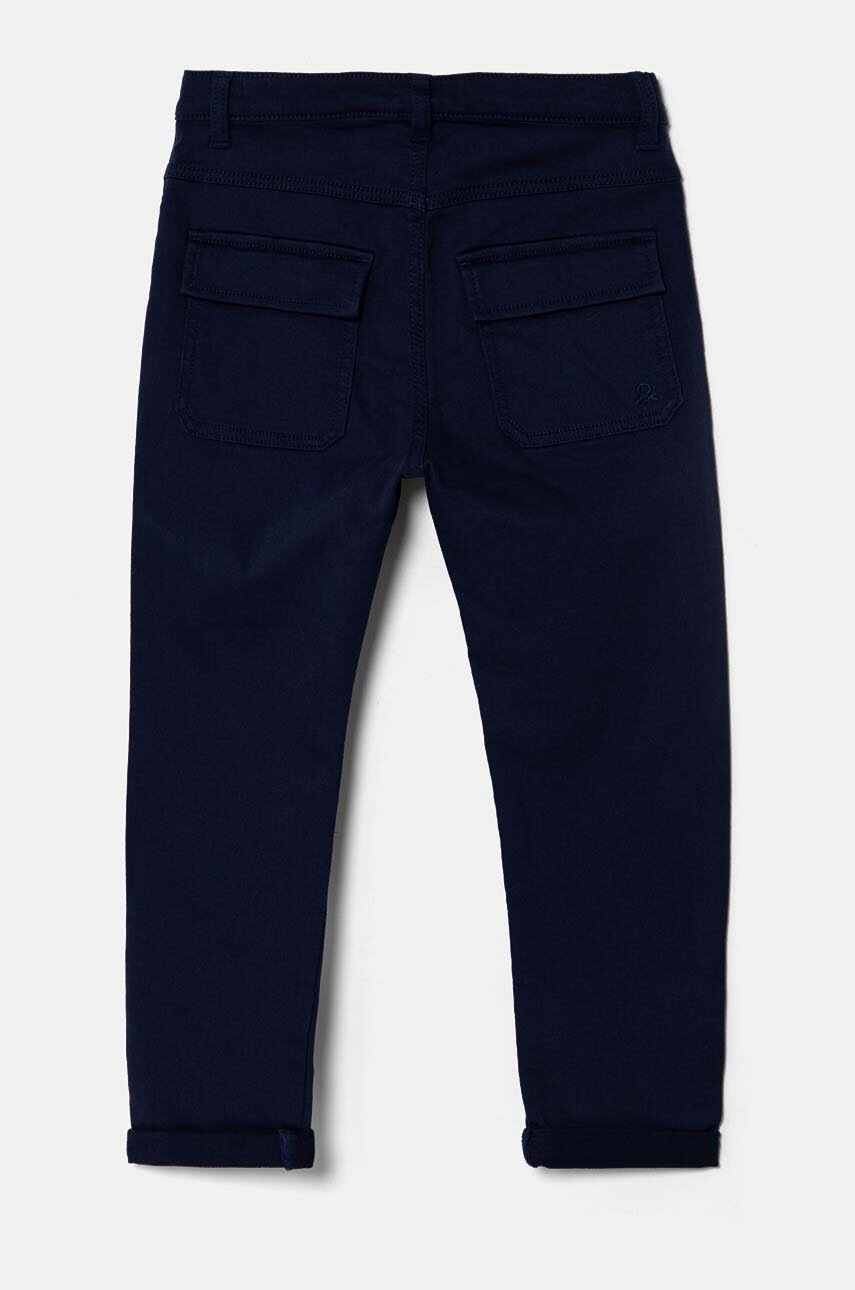 Детские брюки United Colors of Benetton цвет синий однотонные 41HQCE036