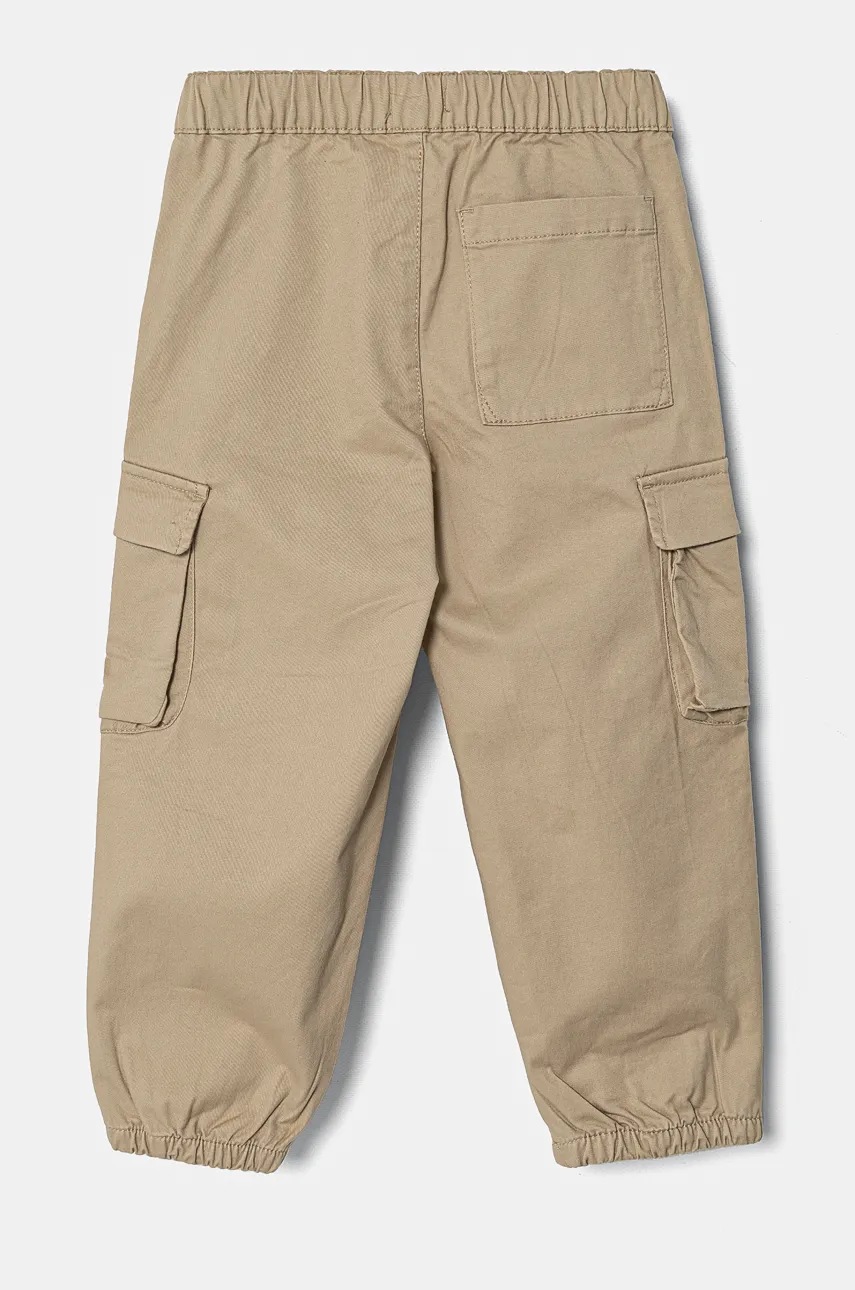 Детские брюки United Colors of Benetton цвет бежевый однотонные 4XZXGF022