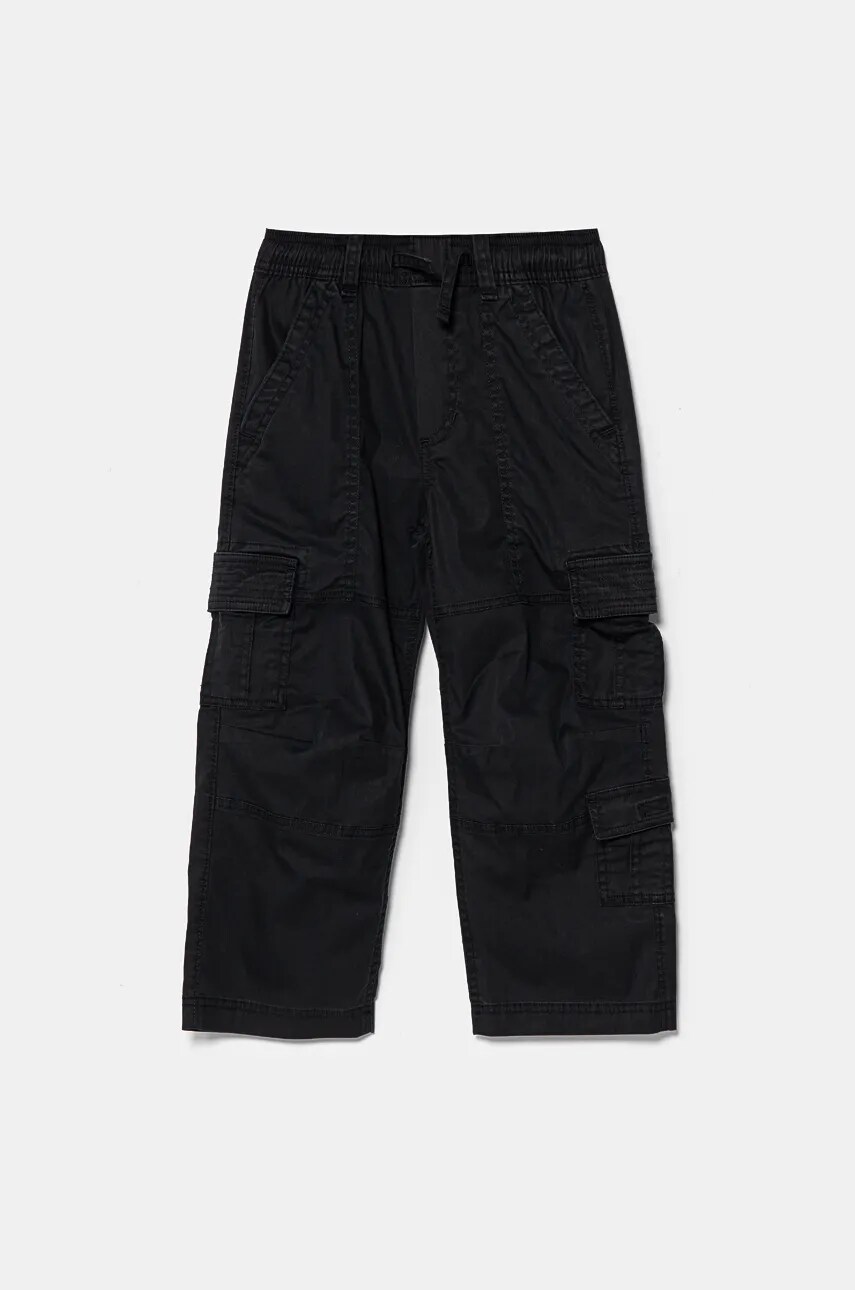 Abercrombie & Fitch pantaloni copii culoarea negru, neted, KI230-4019