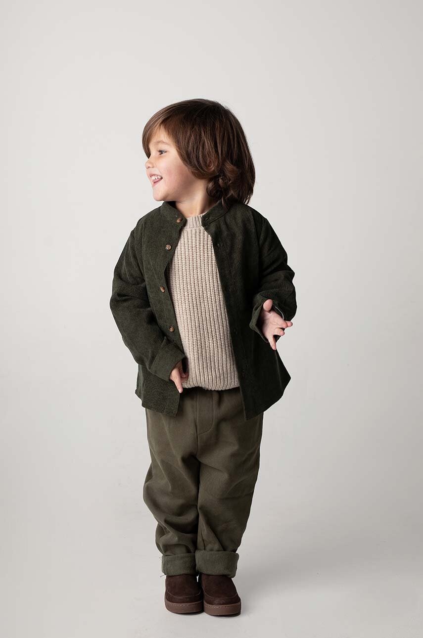 

Бебешки панталон Donsje Olb Trousers в зелено с изчистен дизайн 4089500, Зелен