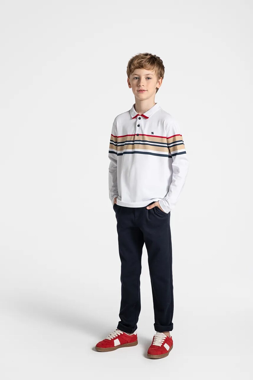 Coccodrillo pantaloni copii culoarea albastru marin, neted, ELEGANT JUNIOR BOY Coccodrillo pantaloni copii culoarea albastru marin, neted, ELEGANT JUNIOR BOY