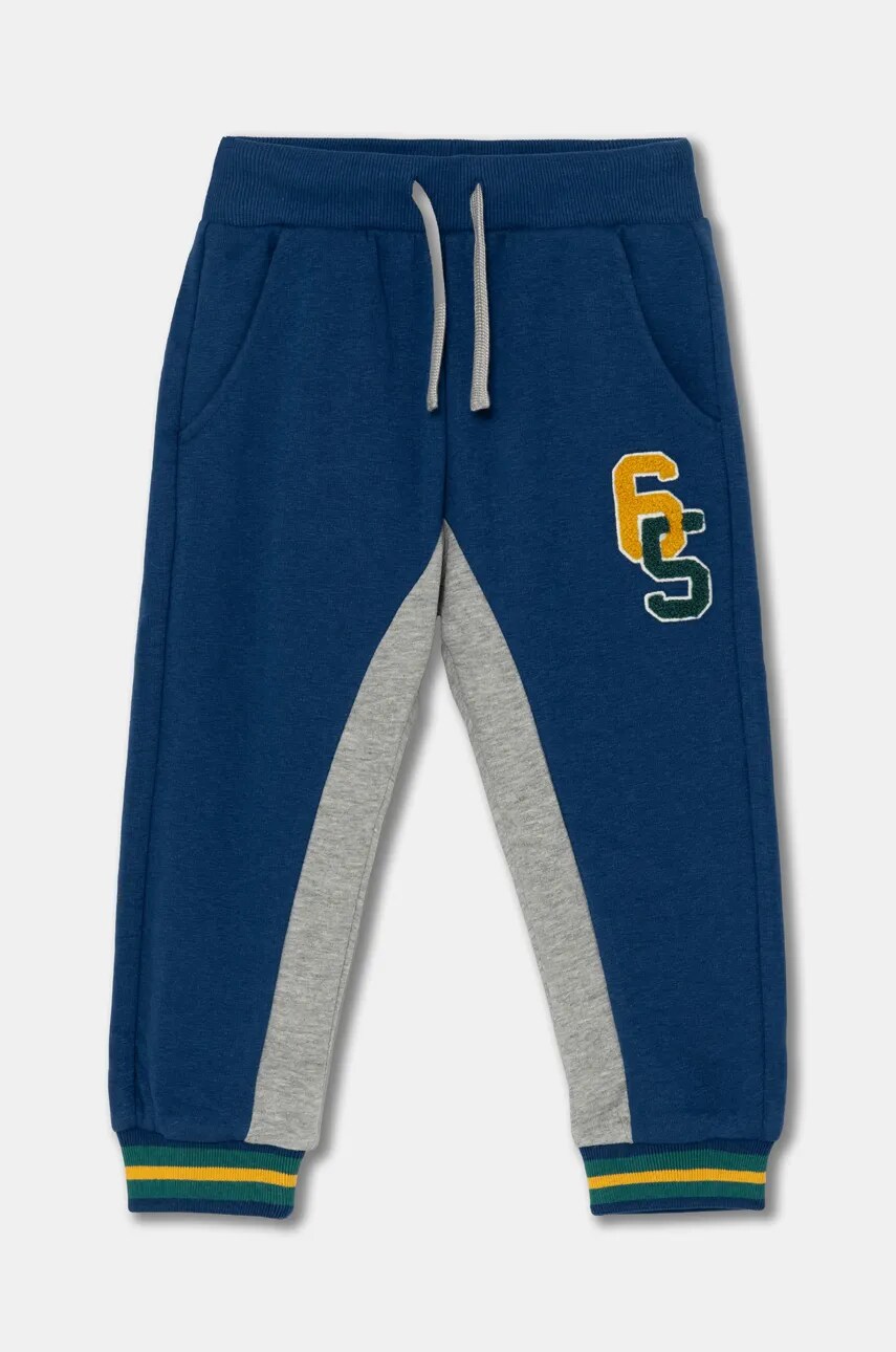 United Colors of Benetton pantaloni de trening pentru copii culoarea albastru marin, modelator, 32N4GF03X
