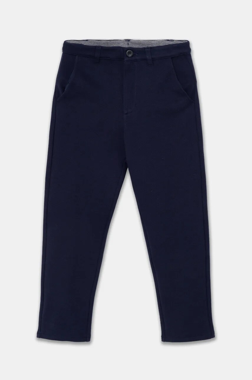 United Colors of Benetton pantaloni copii culoarea albastru marin, neted, 3F1YCF05A