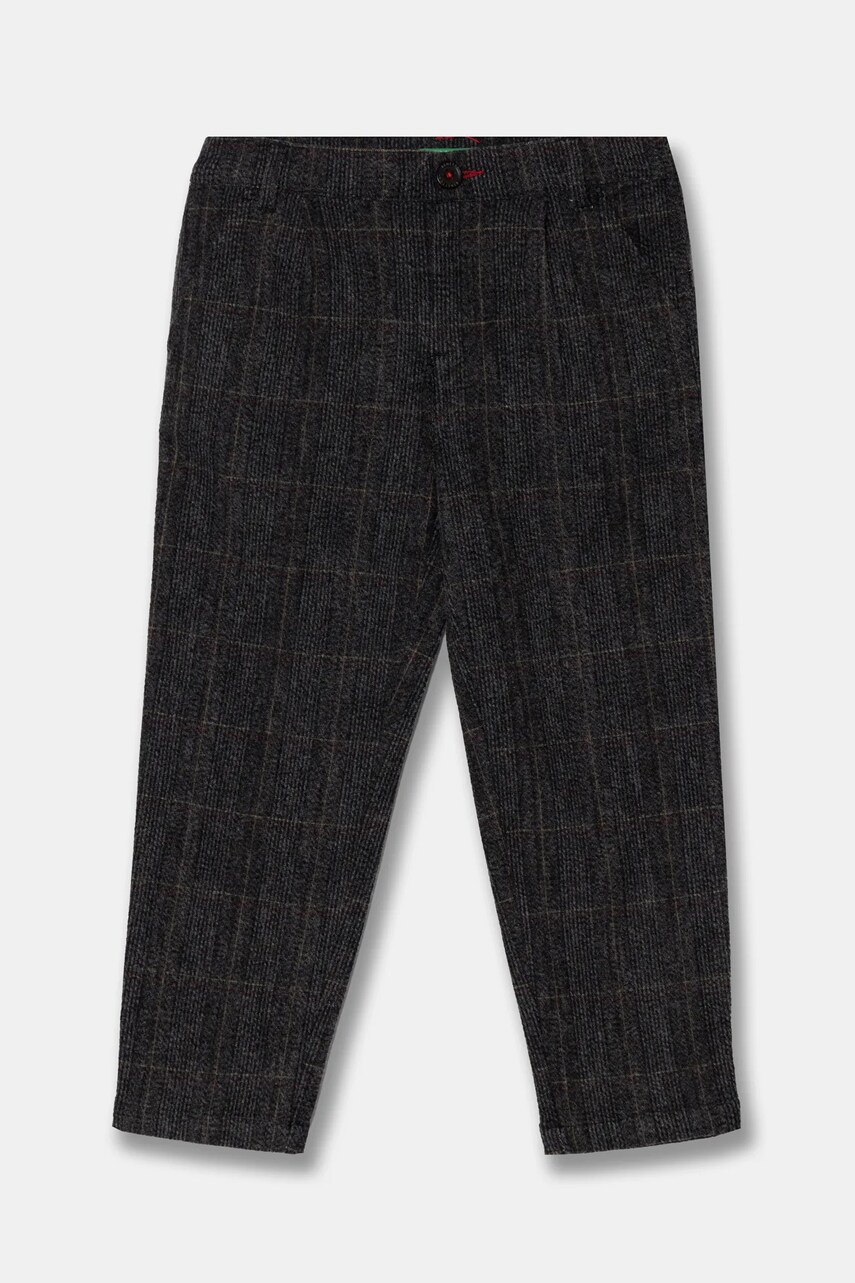 United Colors of Benetton pantaloni copii culoarea gri, modelator, 47LUGF027