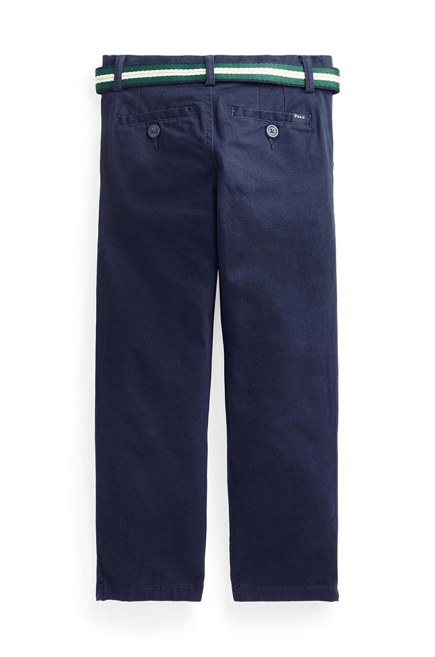 Детские брюки Polo Ralph Lauren цвет синий однотонные 322855394001 Детские брюки Polo Ralph Lauren цвет синий однотонные 322855394001