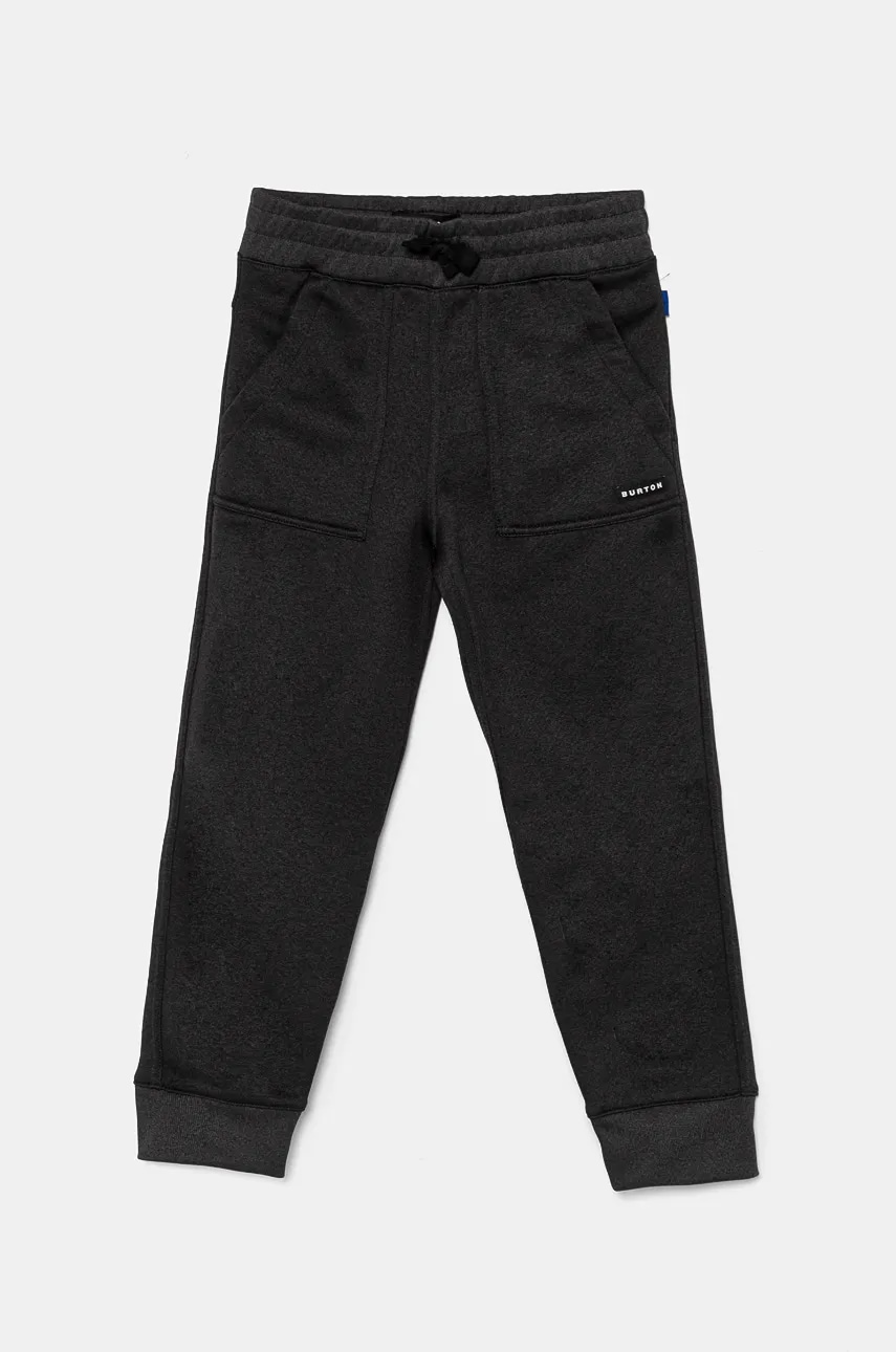 Burton pantaloni de trening pentru copii OAK culoarea negru, neted, 213631 Burton pantaloni de trening pentru copii OAK culoarea negru, neted, 213631