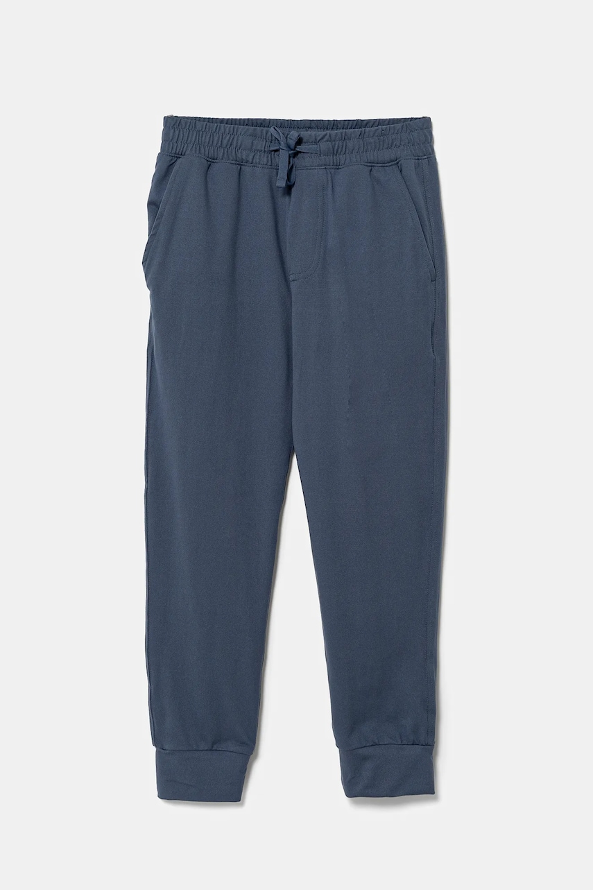 Abercrombie & Fitch pantaloni de trening pentru copii culoarea albastru marin, neted, KI234-4055 Abercrombie & Fitch pantaloni de trening pentru copii culoarea albastru marin, neted, KI234-4055