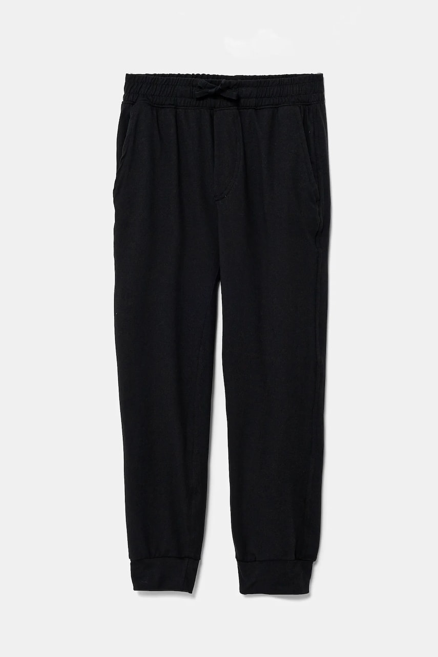 Abercrombie & Fitch pantaloni de trening pentru copii culoarea negru, neted, KI234-4055 Abercrombie & Fitch pantaloni de trening pentru copii culoarea negru, neted, KI234-4055