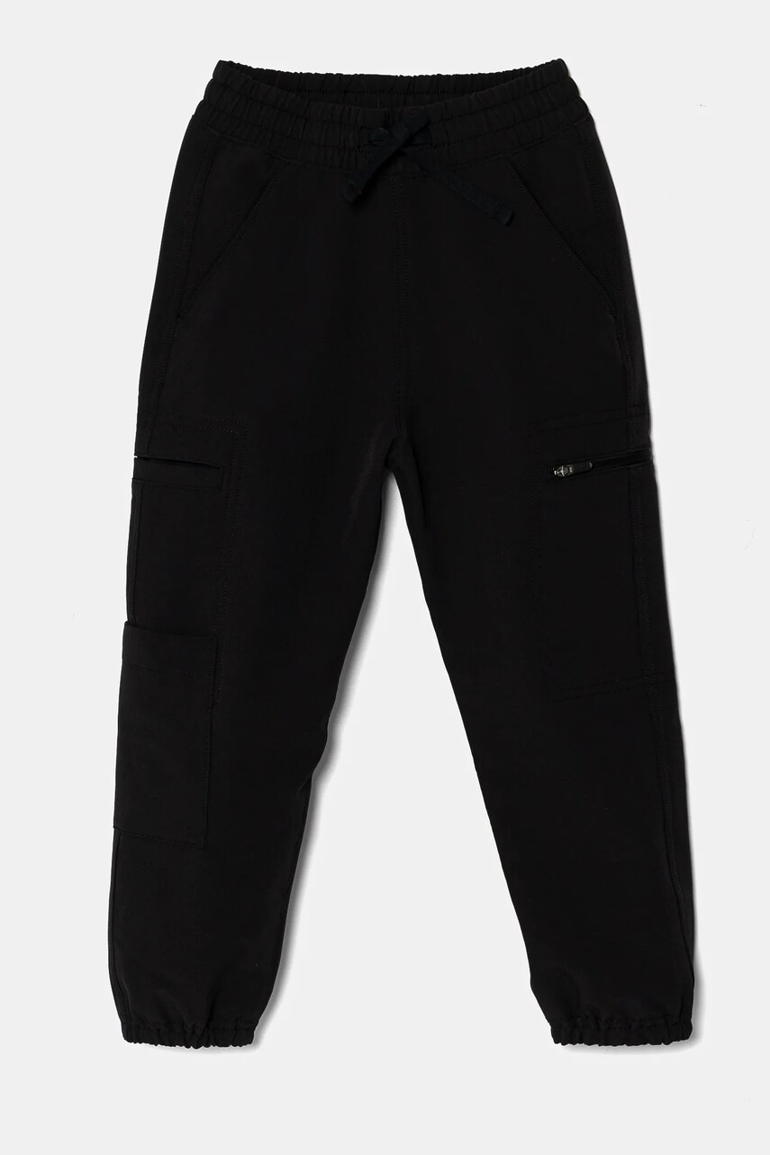 Abercrombie & Fitch pantaloni copii culoarea negru, neted, KI234-4088