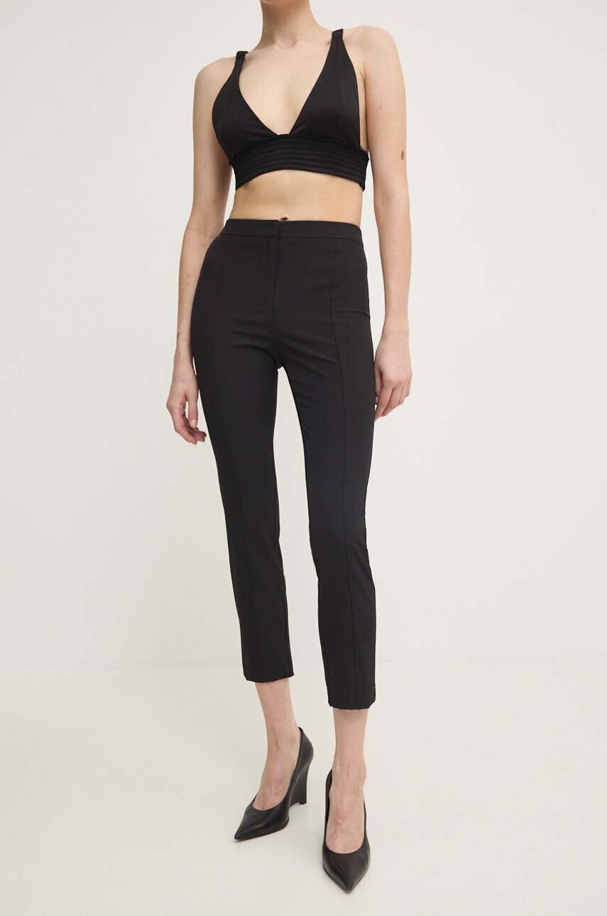 Levně Kalhoty Patrizia Pepe dámské, černá barva, fason cargo, high waist, 8P0650 A110