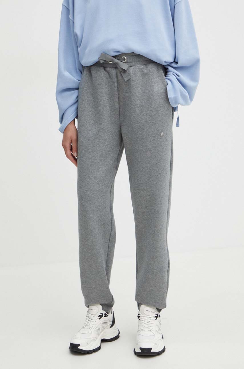BOSS pantaloni de trening culoarea gri, melanj, 50518794