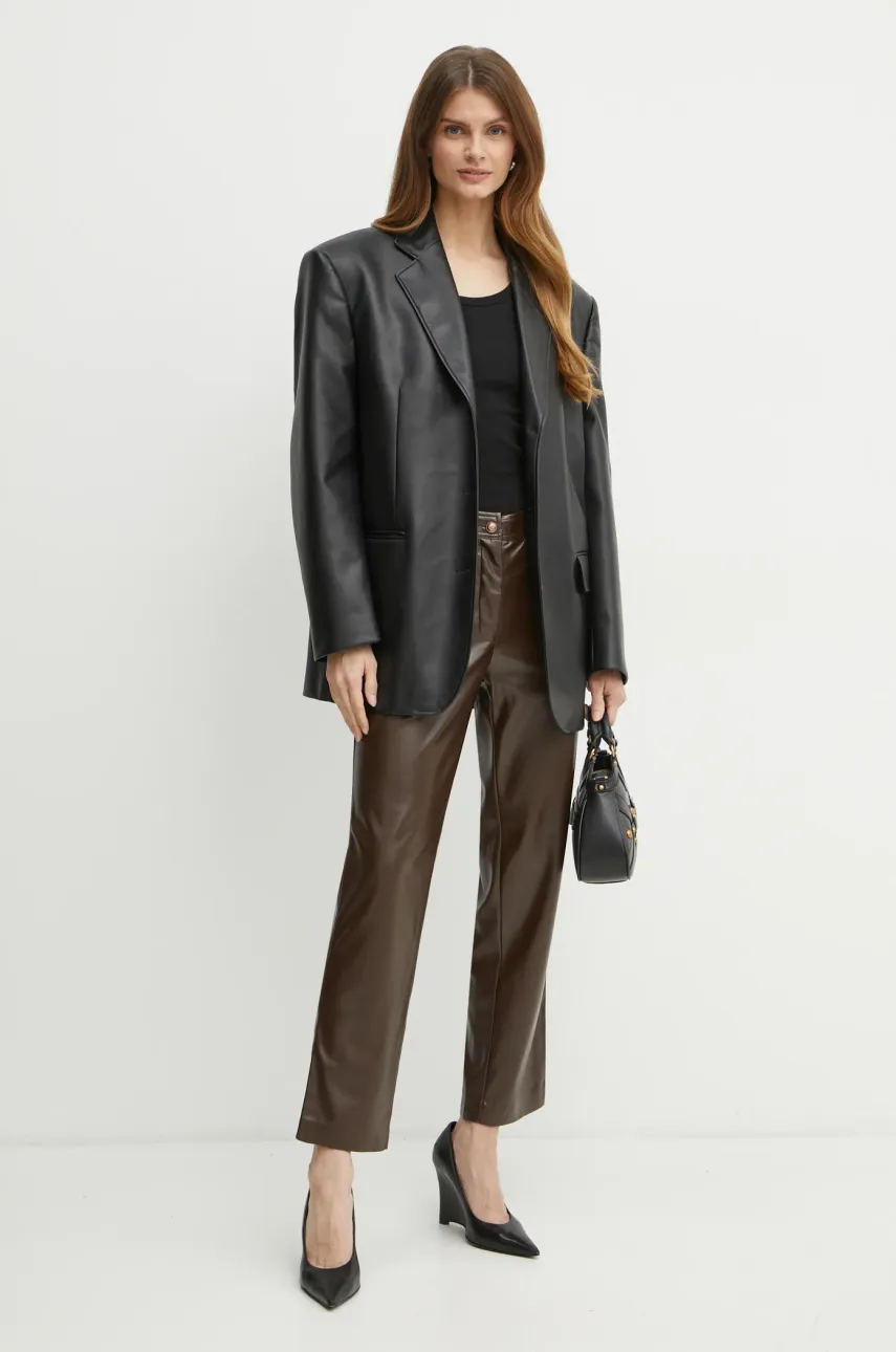 Брюки Guess LIA женские цвет коричневый прямые высокая посадка W4YB18 WF8Q0 Брюки Guess LIA женские цвет коричневый прямые высокая посадка W4YB18 WF8Q0