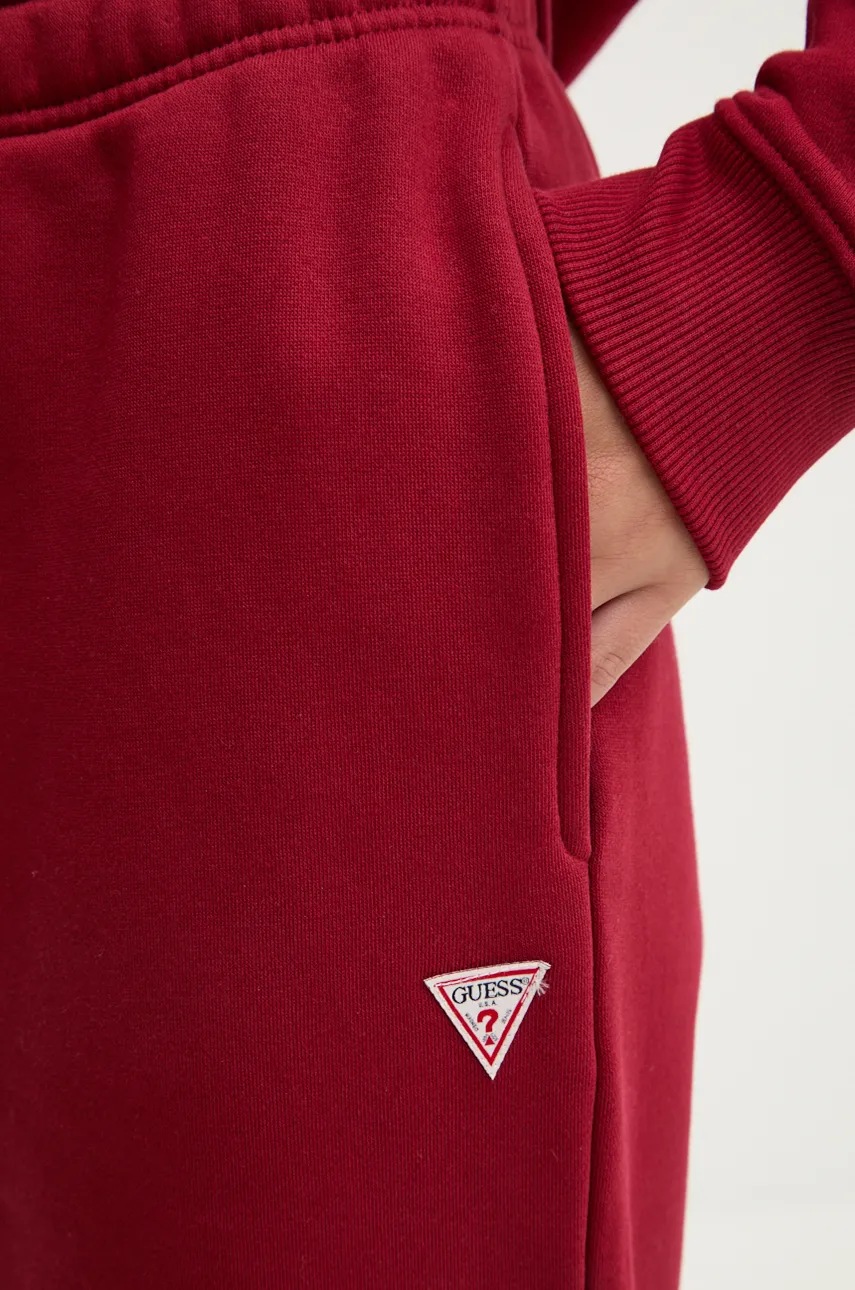 Παντελόνι φόρμας Guess Jeans χρώμα: κόκκινο, W4YB33 KC811 φωτογραφία