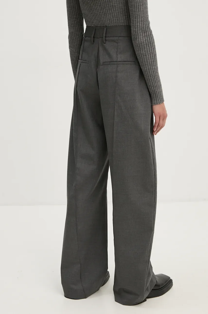 Donji Dio Trenirke S Dodatkom Vune Remain Curved Leg Pants Boja: Siva, Ravni Kroj, Visoki Struk, 5018991959