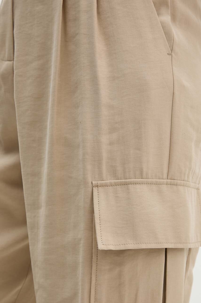 Παντελόνι BA&SH χρώμα: μπεζ, 1H24LOIK φωτογραφία