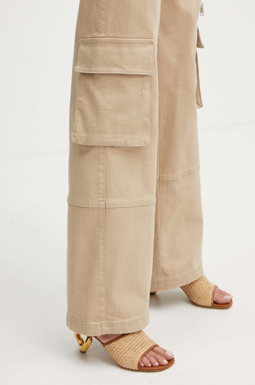 Παντελόνι MAX&Co. χρώμα: μπεζ, 2426136021200 φωτογραφία