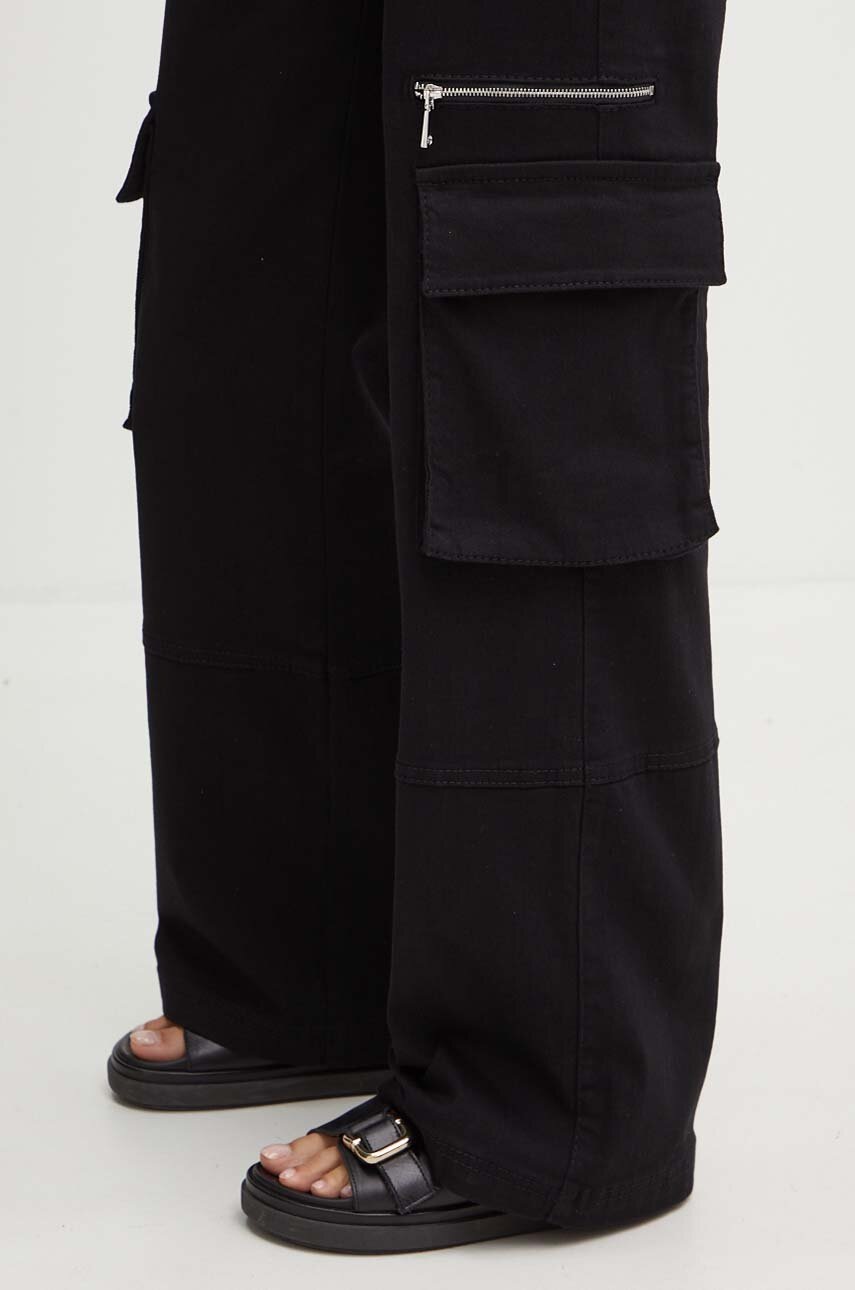 Παντελόνι MAX&Co. χρώμα: μαύρο, 2426136021200 φωτογραφία