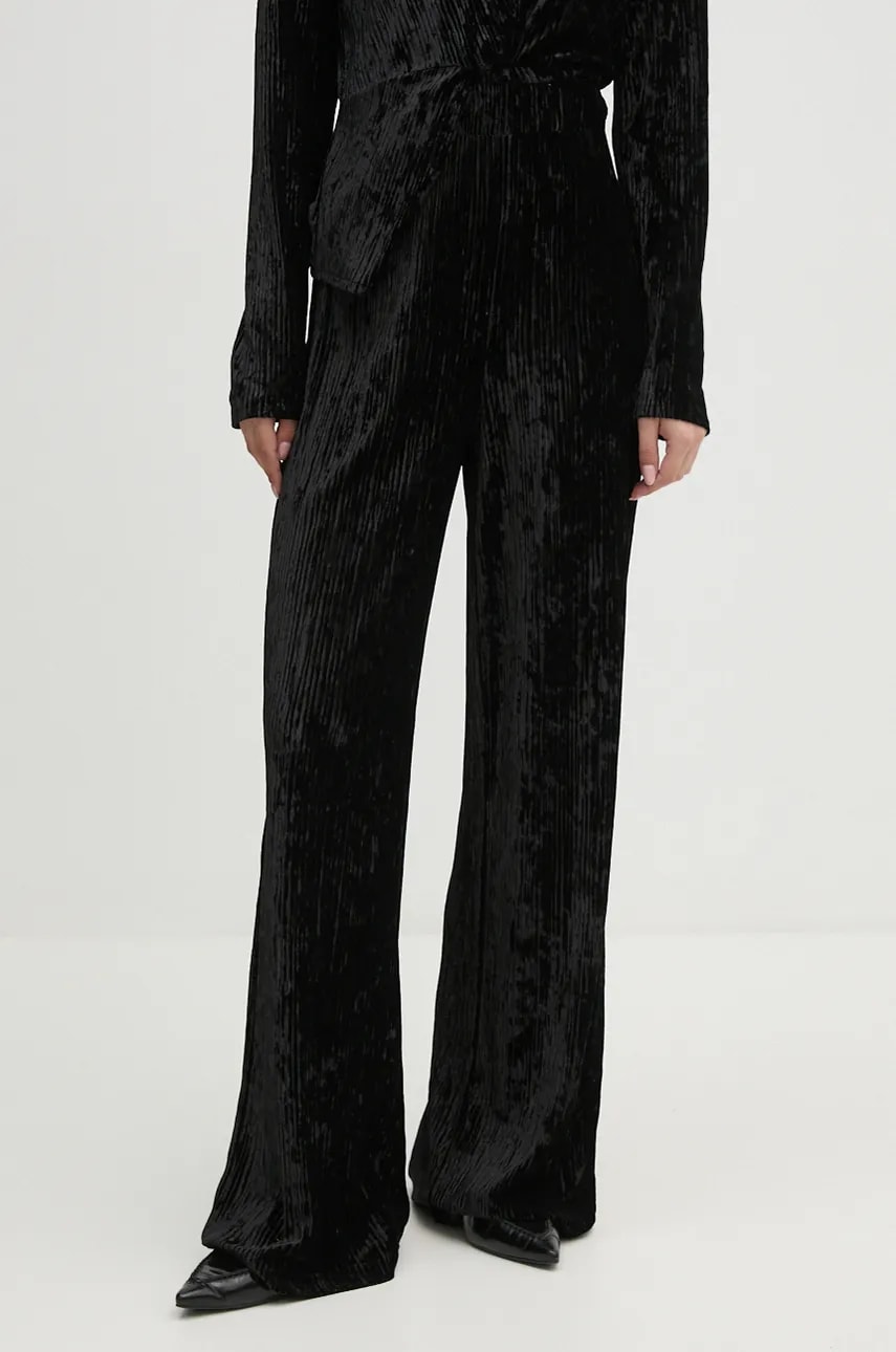 Joseph Ribkoff pantaloni femei, culoarea negru, lat, high waist, 244157 Joseph Ribkoff pantaloni femei, culoarea negru, lat, high waist, 244157