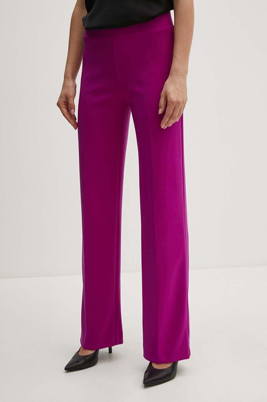 Joseph Ribkoff pantaloni femei, culoarea violet, drept, high waist, 153088F24 Joseph Ribkoff pantaloni femei, culoarea violet, drept, high waist, 153088F24