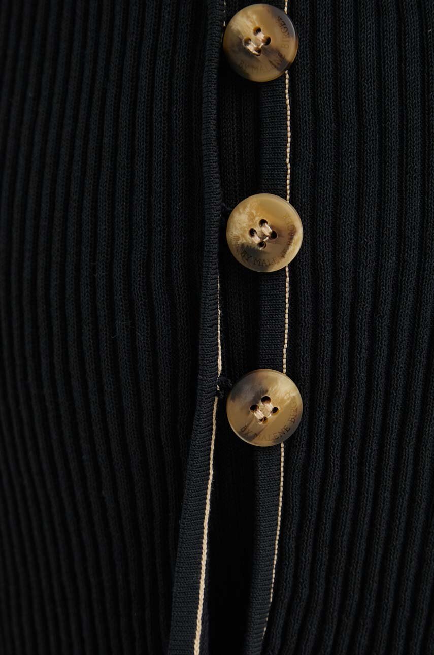 Штани By Malene Birger BOLONE жіночі колір чорний кльош висока посадка Q72089005 