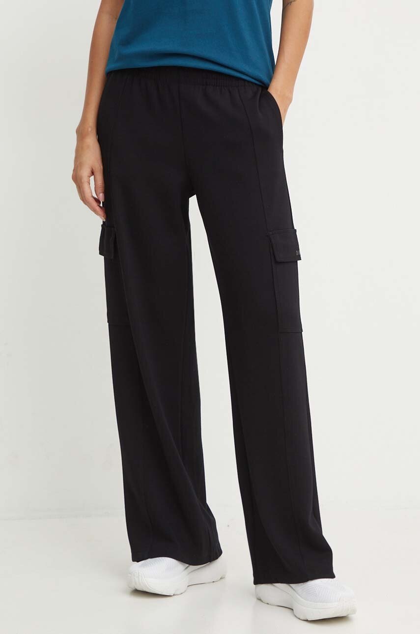 

Спортен панталон Dkny в черно с изчистен дизайн DP4P3493, Черен