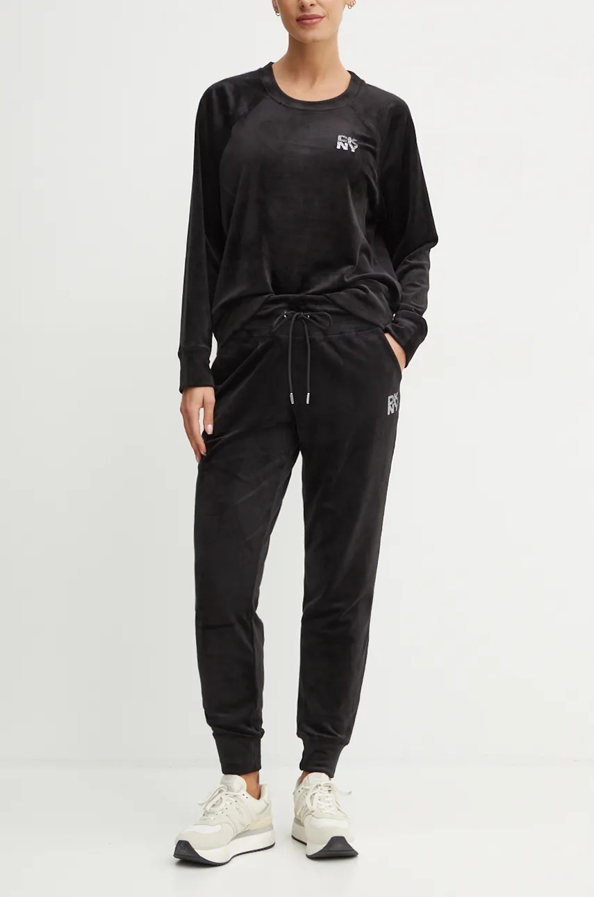 

Спортен панталон Dkny в черно с апликация DP4P3535, Черен