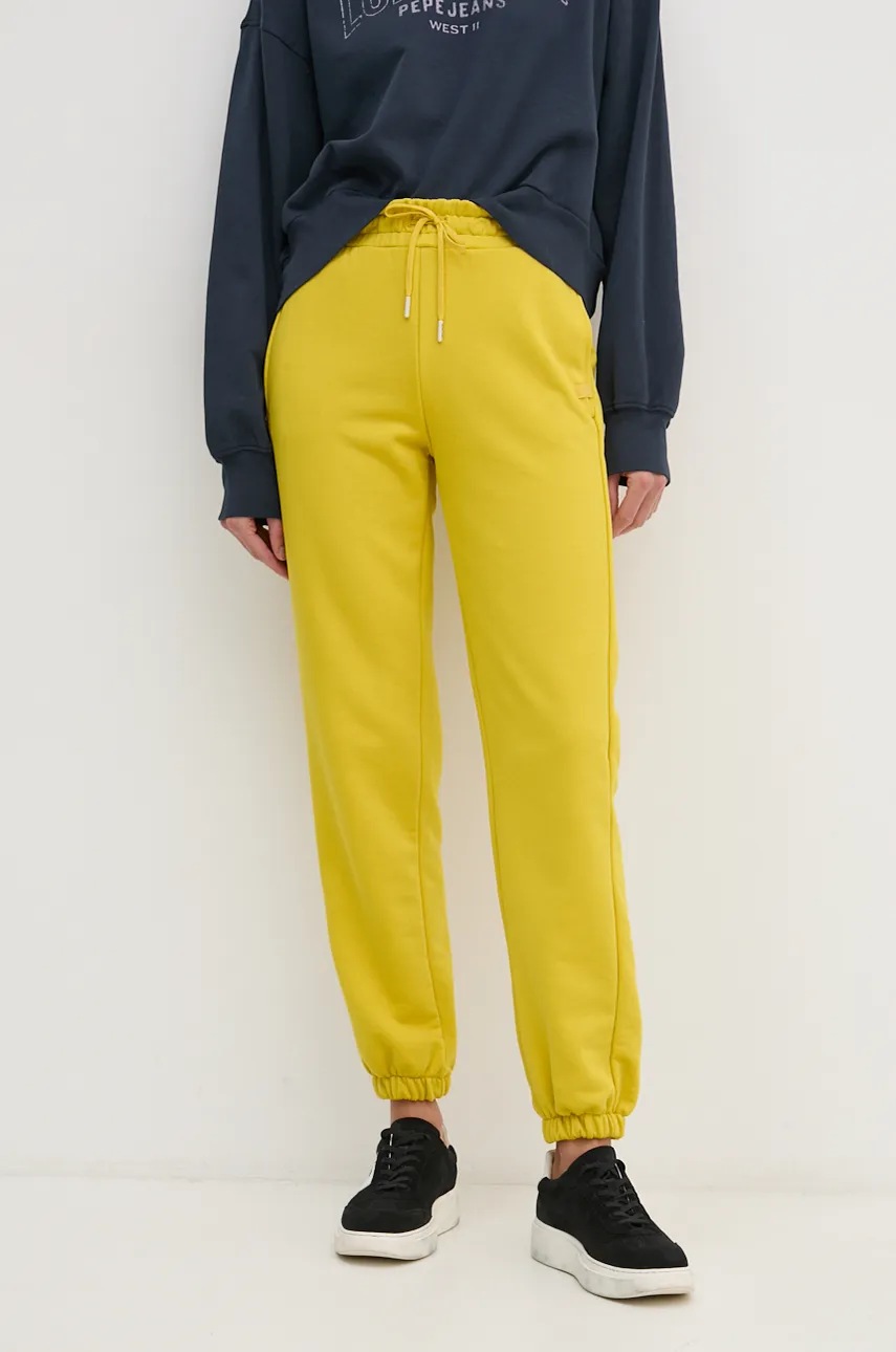 

Спортен панталон United Colors of Benetton в жълто с изчистен дизайн 31NB3F03Y, Жълт