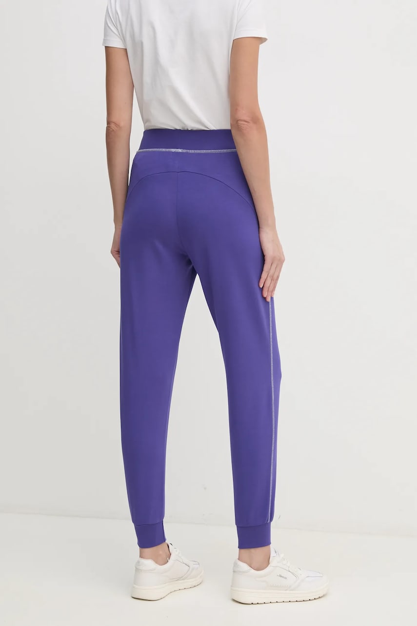 Спортивные штаны United Colors of Benetton цвет фиолетовый однотонные 3JLC3F03T Спортивные штаны United Colors of Benetton цвет фиолетовый однотонные 3JLC3F03T