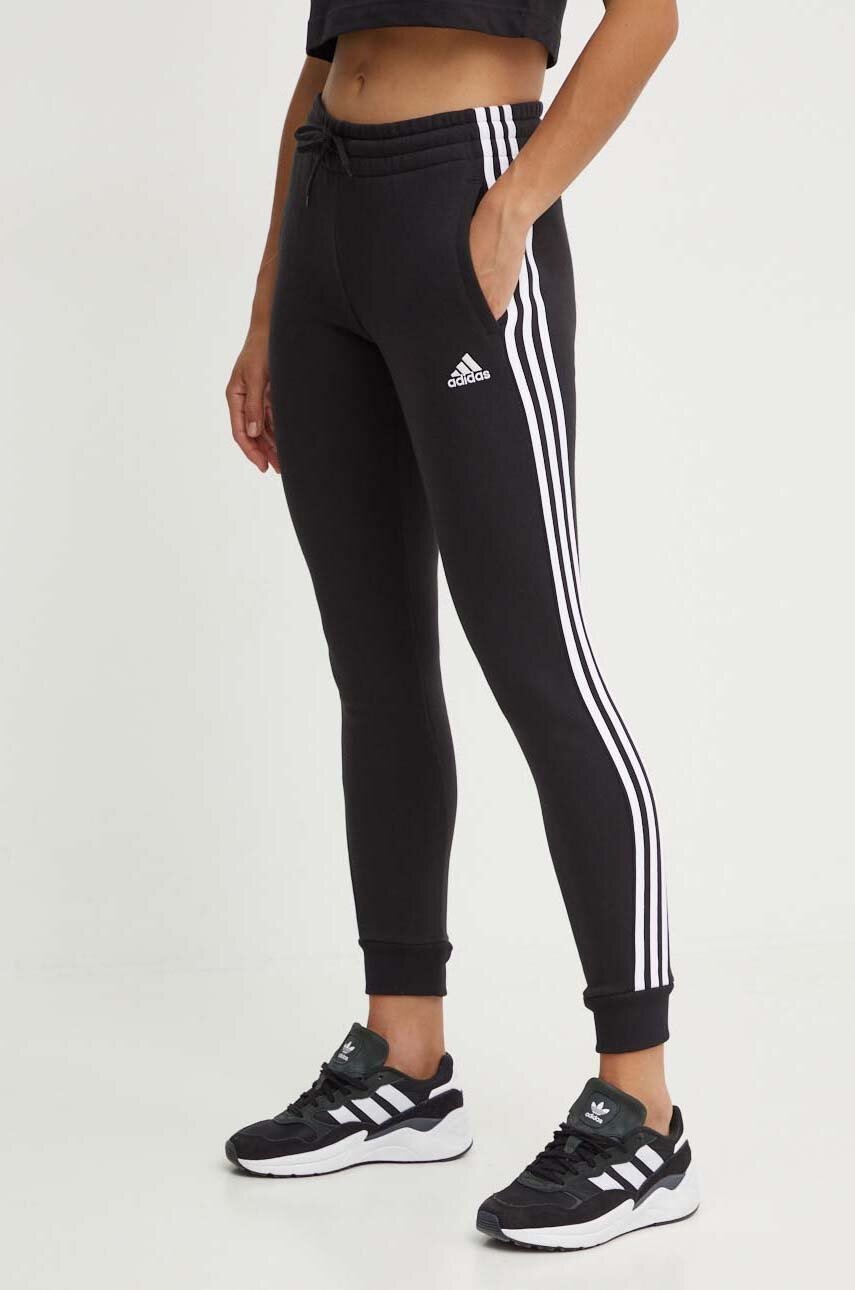 adidas pantaloni de trening Essentials culoarea negru, cu imprimeu, HZ5753