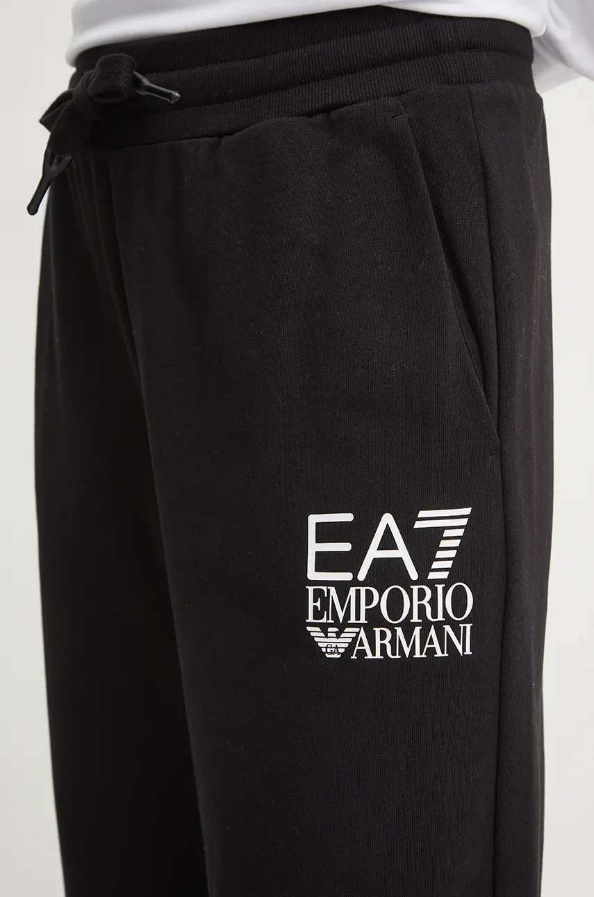 Спортивні штани EA7 Emporio Armani колір чорний з принтом TJZCZ.6DTP64 